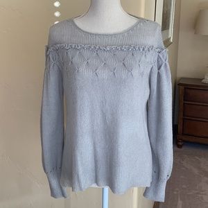 Sundance Grey Embellished Sweater